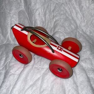 Hape e-Racer Monza Bamboo Red Race Car 7.5" E5515